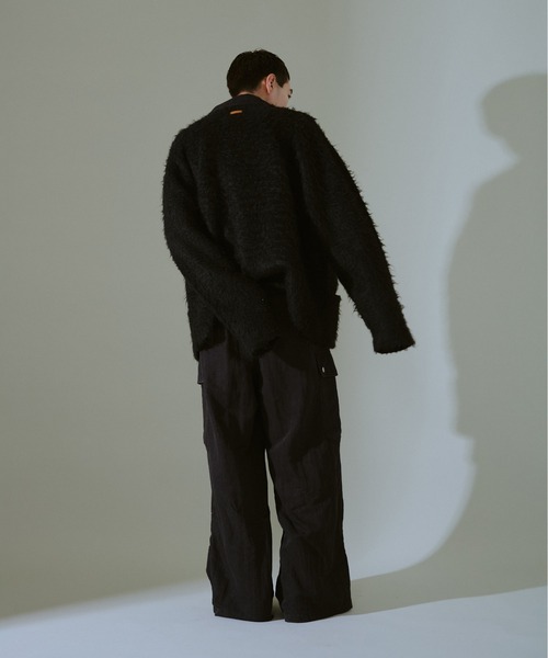 CAMPHOR WOOD(カンファーウッド)の「snow-wash faded rayon nylon l/s jump suit / ケミカルウォッシュフェードナイロンレーヨンL/Sジャンプスーツ(つなぎ/オールインワン・メンズ・ブラック系2/ブラック系1・SMALL/MEDIUM/LARGE)」の7枚目の写真