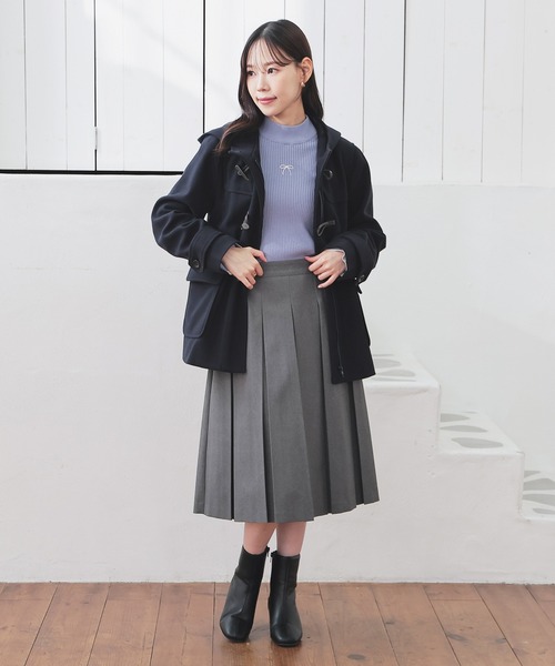 Honeys（ハニーズ）の「フレア袖ニット（ニット/セーター・レディース・アイボリー/ホワイト×ブラック/サックスブルー/ブラック・L/M/S）」の18枚目の写真