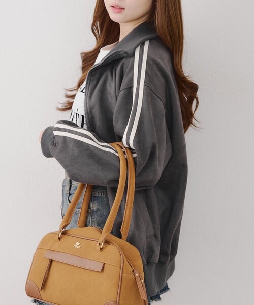 丈が選べる！】スエードポンチトラックジャケット（ブルゾン