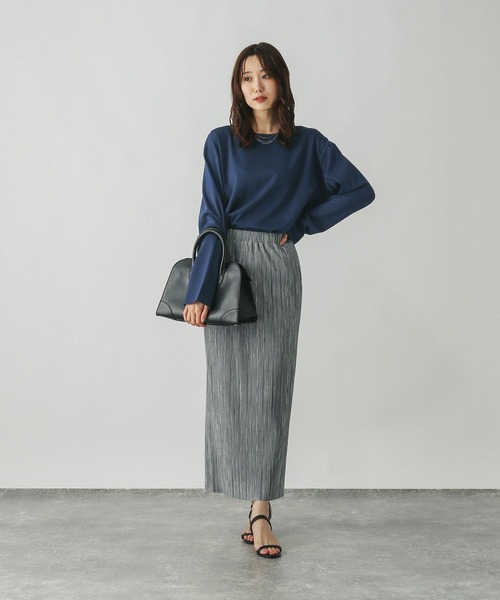 GLOBAL WORK(グローバルワーク)の「Fffit エフィット/汚れ落ちやすい長袖T/580820(Tシャツ/カットソー・レディース・ベージュ/ネイビー/ホワイト系その他2/ブラック・MEDIUM/SMALL/LARGE/X-LARGE)」の18枚目の写真