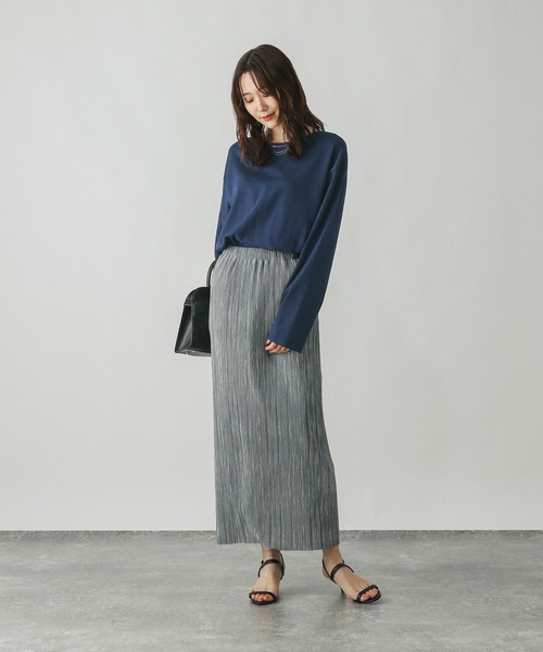 GLOBAL WORK(グローバルワーク)の「Fffit エフィット/汚れ落ちやすい長袖T/580820(Tシャツ/カットソー・レディース・ベージュ/ネイビー/ホワイト系その他2/ブラック・MEDIUM/SMALL/LARGE/X-LARGE)」の19枚目の写真