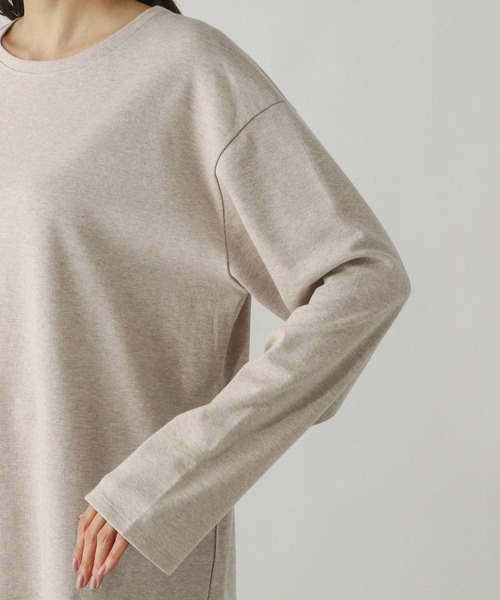 GLOBAL WORK(グローバルワーク)の「Fffit エフィット/汚れ落ちやすい長袖T/580820(Tシャツ/カットソー・レディース・ベージュ/ネイビー/ホワイト系その他2/ブラック・MEDIUM/SMALL/LARGE/X-LARGE)」の15枚目の写真