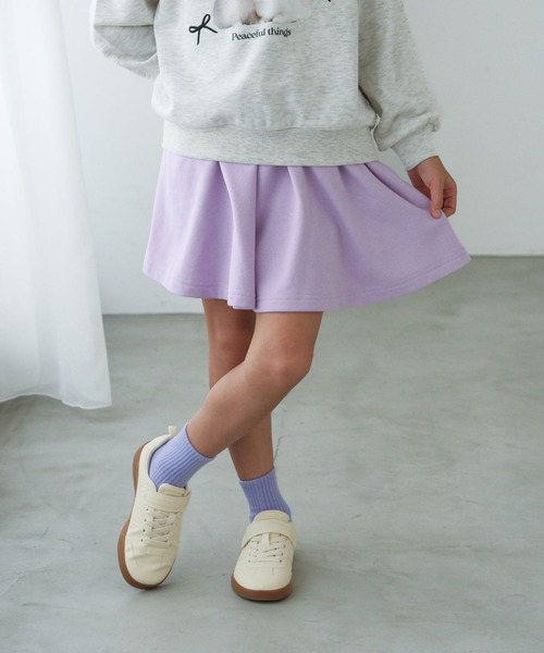 FOUND GOOD（ファウンドグッド）の「G/ウラケフレアスカート（スカート・キッズ・グレー系5/ブラック/ピンク系2・120cm/130cm/140cm/150cm）」の3枚目の写真