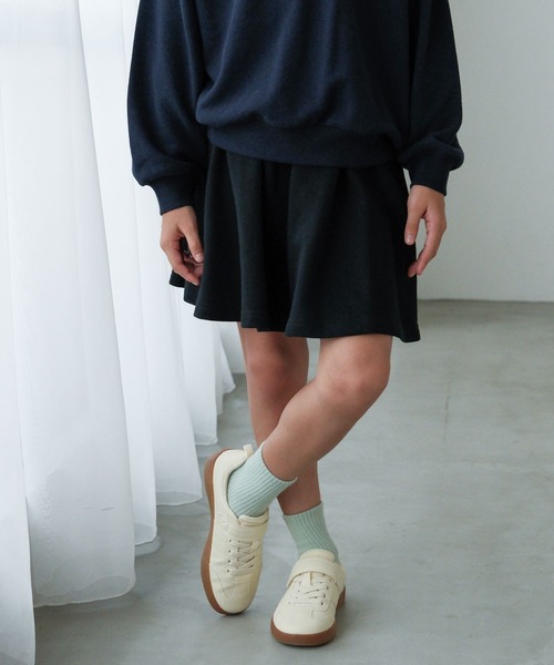 FOUND GOOD（ファウンドグッド）の「G/ウラケフレアスカート（スカート・キッズ・グレー系5/ブラック/ピンク系2・120cm/130cm/140cm/150cm）」の7枚目の写真