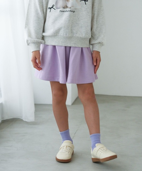 FOUND GOOD（ファウンドグッド）の「G/ウラケフレアスカート（スカート・キッズ・グレー系5/ブラック/ピンク系2・120cm/130cm/140cm/150cm）」の13枚目の写真