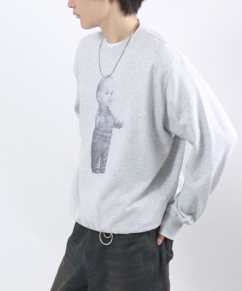 Lee（リー）の「Lee（リー）VINTAGE PRINT SWEAT/ヴィンテージフォトプリントスウェットトレーナー メンズ レディース ユニセックス（スウェット・メンズ・グレー系/グレー系1/グレー系2・M/L/XL）」の7枚目の写真
