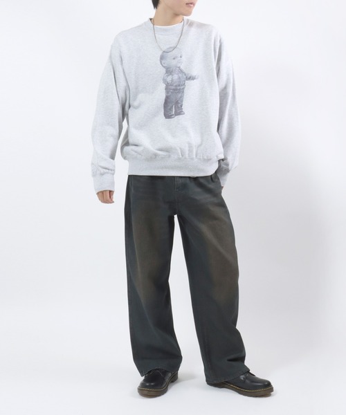 Lee（リー）の「Lee（リー）VINTAGE PRINT SWEAT/ヴィンテージフォトプリントスウェットトレーナー メンズ レディース ユニセックス（スウェット・メンズ・グレー系/グレー系1/グレー系2・M/L/XL）」の9枚目の写真