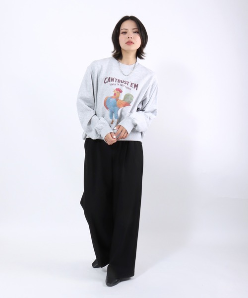Lee（リー）の「Lee（リー）VINTAGE PRINT SWEAT/ヴィンテージフォトプリントスウェットトレーナー メンズ レディース ユニセックス（スウェット・メンズ・グレー系/グレー系1/グレー系2・M/L/XL）」の15枚目の写真