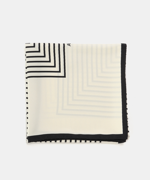 CITYSHOP(シティーショップ)の「AENEIS MINIMUL ILLUSION SILK SCARF 68CM:スカーフ(バンダナ/スカーフ・レディース・アイボリー・FREE)」の6枚目の写真