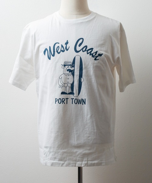 ARCHIVER(アーカイバ)の「【Bl】【Bling leads】West Coast Print Tee(Tシャツ/カットソー・メンズ・チャコールグレー/ブラック/ホワイト・LARGE/X-LARGE/MEDIUM)」の2枚目の写真