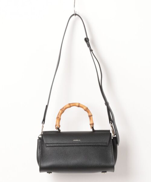 LORISTELLA(ロリステッラ)の「【LORISTELLA/ロリステッラ】2WAY レザー バンブーハンドル ハンドバッグ ワンハンドル バッグ BETH イタリア製(ショルダーバッグ・レディース・ブラック/スモークピンク・FREE)」の3枚目の写真