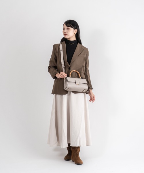 LORISTELLA(ロリステッラ)の「【LORISTELLA/ロリステッラ】2WAY レザー バンブーハンドル ハンドバッグ ワンハンドル バッグ BETH イタリア製(ショルダーバッグ・レディース・ブラック/スモークピンク・FREE)」の15枚目の写真