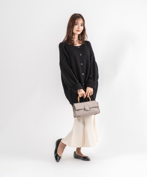 LORISTELLA(ロリステッラ)の「【LORISTELLA/ロリステッラ】2WAY レザー バンブーハンドル ハンドバッグ ワンハンドル バッグ BETH イタリア製(ショルダーバッグ・レディース・ブラック/スモークピンク・FREE)」の21枚目の写真
