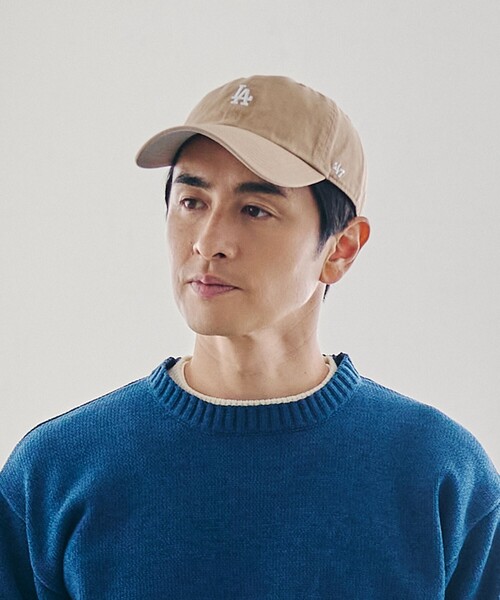 '47（フォーティーセブン）の「47CLEAN UP LA MINIキャップ（キャップ・メンズ・ベージュ/ブラック・FREE）」の4枚目の写真