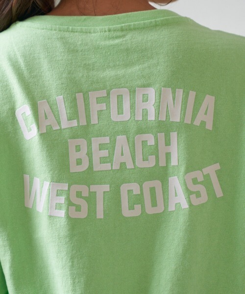Ocean Pacific(オーシャンパシフィック)の「【OP:オーピー】レディース 胸ポケットバックプリント長袖ロンT(Tシャツ/カットソー・レディース・グリーン・LARGE)」の5枚目の写真
