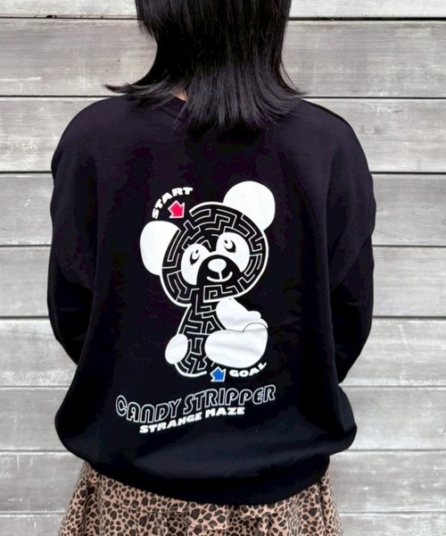Candy Stripper（キャンディストリッパー）の「CANDY MAZE スウェット（スウェット・レディース・ブラック/ネイビー/オレンジ/オフホワイト・FREE）」の2枚目の写真