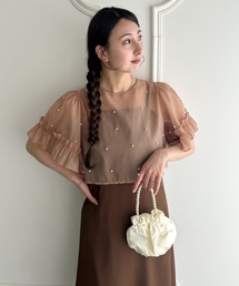 MYMOOD.（マイムード）の「スタイルアップ◎ フォーマル 二次会オケージョン パーティードレス パールトップスキャミワンピース２点セットドレス結婚式 お呼ばれ（ドレス）」