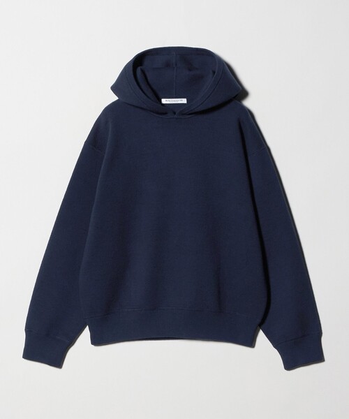 コットンウールブレンド ソリッド＆ボーダーニットフーディ