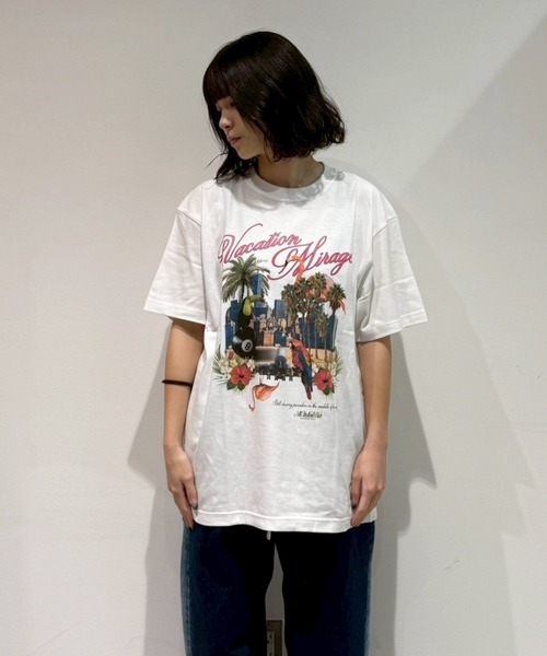 MFC STORE(エムエフシーストア)の「MFC STORE VACATION MIRAGE S/S TEE(Tシャツ/カットソー・メンズ・ブラック/ホワイト・XL/L/M/S/XXL)」の5枚目の写真