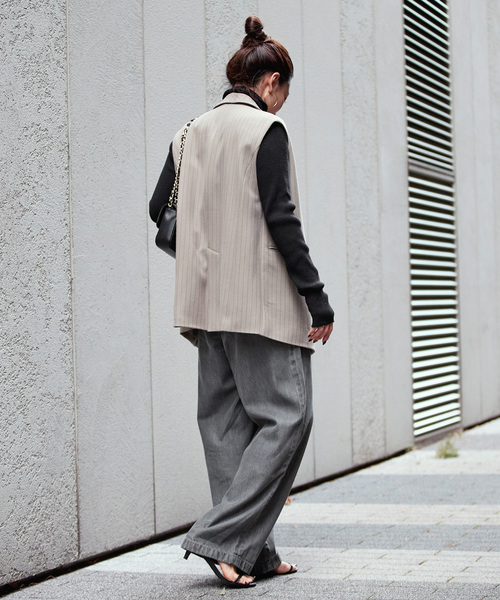 B.C STOCK(ベーセーストック)の「《追加4》ウォッシャブル / DU JOUR/デュ ジュール TROUSER JEAN(デニムパンツ・レディース・チャコールグレー/ネイビー/ブルー系その他・36/38)」の6枚目の写真