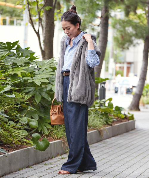 B.C STOCK(ベーセーストック)の「《追加4》ウォッシャブル / DU JOUR/デュ ジュール TROUSER JEAN(デニムパンツ・レディース・チャコールグレー/ネイビー/ブルー系その他・36/38)」の18枚目の写真