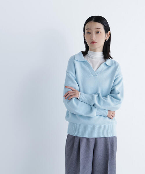 セール】◇スキッパーポロニット（ニット/セーター）｜NATURAL BEAUTY