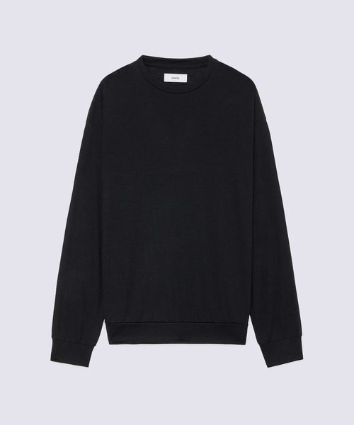 markaware(マーカウェア)の「【markaware/marka】ウォッシャブルウール天竺 / クルーネック(Tシャツ/カットソー・メンズ・パープル/グレー/ブラック・1/2)」の7枚目の写真