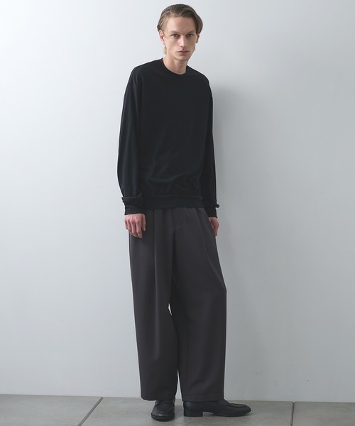 markaware/marka】ウォッシャブルウール天竺 / クルーネック（Tシャツ