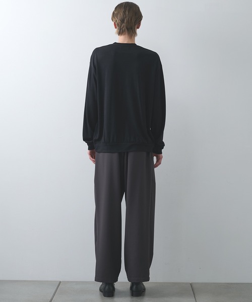 markaware(マーカウェア)の「【markaware/marka】ウォッシャブルウール天竺 / クルーネック(Tシャツ/カットソー・メンズ・パープル/グレー/ブラック・1/2)」の10枚目の写真