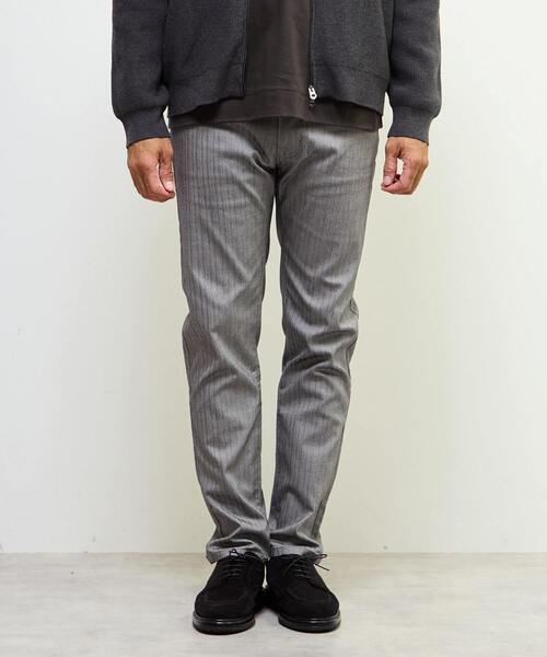 MEN'S MELROSE（メンズメルローズ）の「《WEB限定》【全6サイズ展開】ハイパーストレッチヘリンボーン5ポケットパンツ（その他パンツ・メンズ・グレー/ライトグレー/ブラウン/ネイビー・6/5/7/4/2/3）」の5枚目の写真