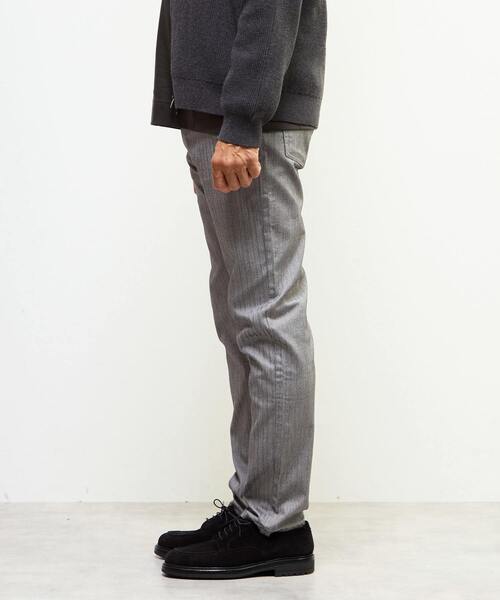 MEN'S MELROSE（メンズメルローズ）の「《WEB限定》【全6サイズ展開】ハイパーストレッチヘリンボーン5ポケットパンツ（その他パンツ・メンズ・グレー/ライトグレー/ブラウン/ネイビー・6/5/7/4/2/3）」の6枚目の写真