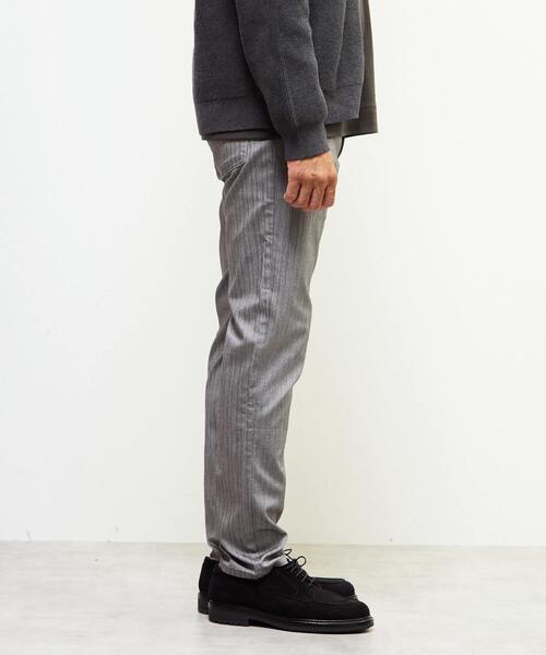 MEN'S MELROSE（メンズメルローズ）の「《WEB限定》【全6サイズ展開】ハイパーストレッチヘリンボーン5ポケットパンツ（その他パンツ・メンズ・グレー/ライトグレー/ブラウン/ネイビー・6/5/7/4/2/3）」の8枚目の写真