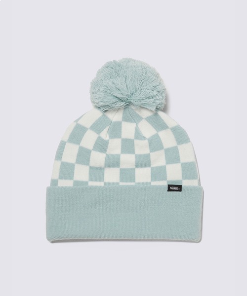 VANS(バンズ)の「VANS SPIRIT ポンポンビーニー / Vans Spirit Pom Beanie GRAY MI / VN000HTUM8I1(ニットキャップ/ビーニー・メンズ・ライトブルー・ONE SIZE)」の1枚目の写真