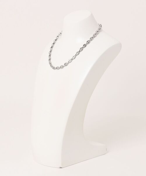 SPINNS(スピンズ)の「シルバーチェーンネックレス/40㎝/短め/レイヤードにおすすめ◎(ネックレス・メンズ・シルバー・40cm)」の2枚目の写真