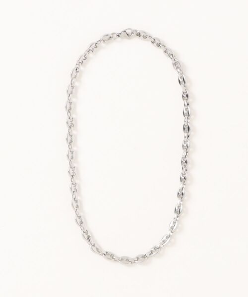SPINNS(スピンズ)の「シルバーチェーンネックレス/40㎝/短め/レイヤードにおすすめ◎(ネックレス・メンズ・シルバー・40cm)」の4枚目の写真