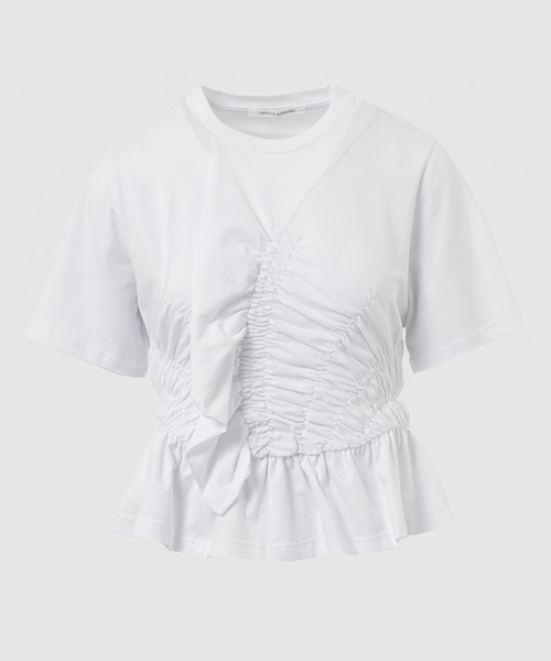 セシリーバンセンSHORT SLEEVE SMOCK T CECILIE BAHNSEN（セシリー バンセン）の「SHORT SLEEVE SMOCK T-SHIRT