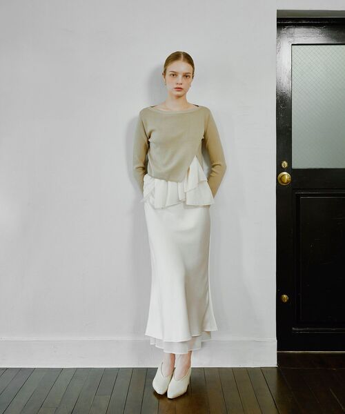 レイヤードナロースカート（スカート）｜cle blatt（クレブラット）の