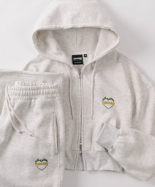 セール】【70】【THRASHER/スラッシャー】ショート丈 ジップパーカー