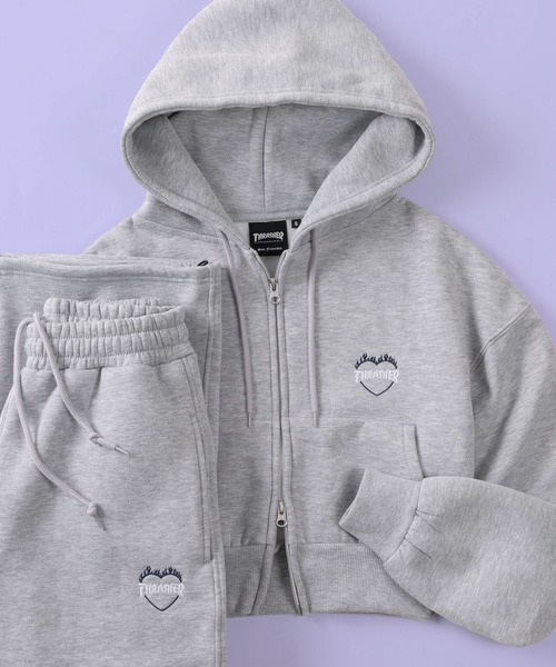 セール】【70】【THRASHER/スラッシャー】ショート丈 ジップパーカー