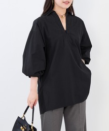 TICCA | 【TICCA】別注-コットンレースアップシャツ(シャツ/ブラウス)