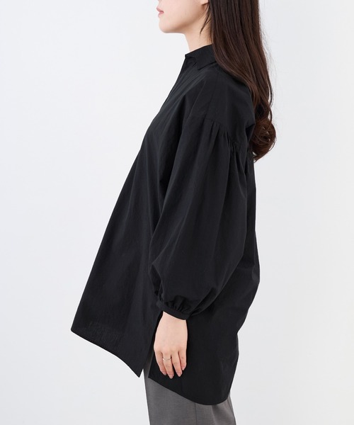 TICCA(ティッカ)の「【TICCA】別注-コットンレースアップシャツ(シャツ/ブラウス・レディース・ブラック・FREE)」の10枚目の写真