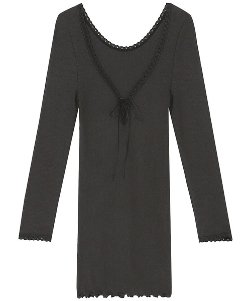 AMPHI（アンフィ）の「あったかインナー　９分袖（インナーウェア/肌着・レディース・アイボリー/ベビーピンク/エンジ/ブラック・M-L）」の3枚目の写真