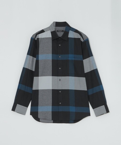フランネルクレストブリッジチェックシャツ（シャツ/ブラウス）｜BLACK