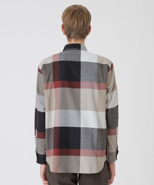 フランネルクレストブリッジチェックシャツ（シャツ/ブラウス）｜BLACK