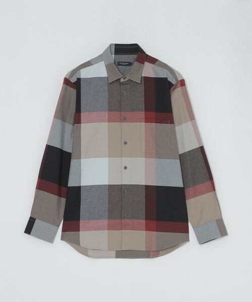 フランネルクレストブリッジチェックシャツ（シャツ/ブラウス）｜BLACK