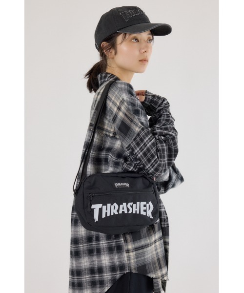 RODEO CROWNS WIDE BOWL（ロデオクラウンズワイドボウル）の「THRASHER ショルダーバッグ（ショルダーバッグ・レディース・ベージュ/ブラック・FREE）」の16枚目の写真