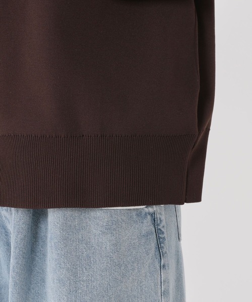 studio CLIP(スタディオクリップ)の「14ゲージスナップニットブルゾン(カーディガン/ボレロ・レディース・ブラウン/ブラック・FREE)」の16枚目の写真