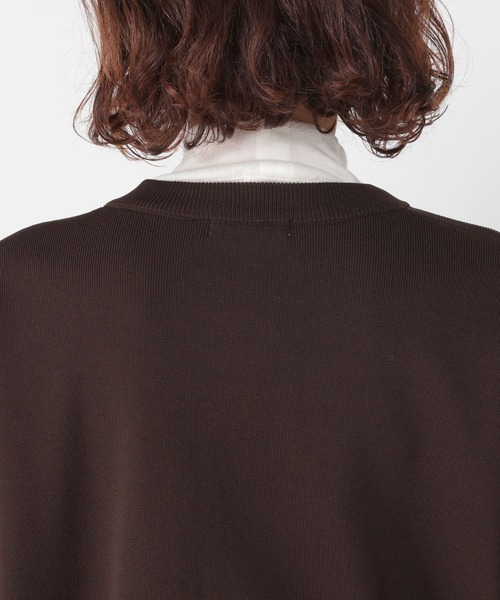 studio CLIP(スタディオクリップ)の「14ゲージスナップニットブルゾン(カーディガン/ボレロ・レディース・ブラウン/ブラック・FREE)」の19枚目の写真