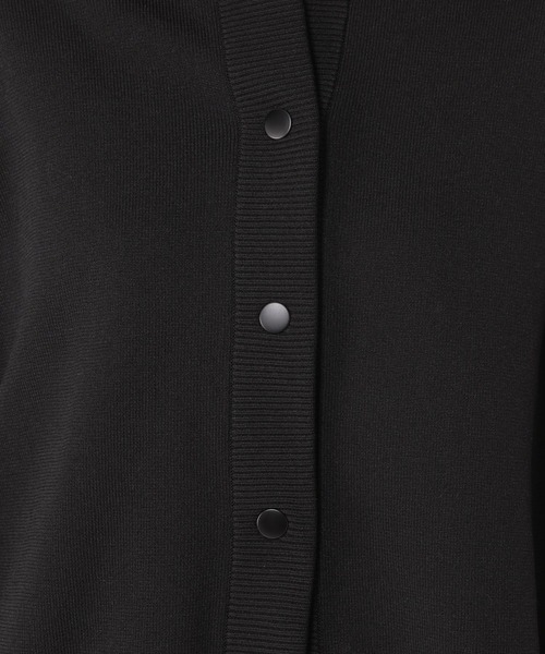 studio CLIP(スタディオクリップ)の「14ゲージスナップニットブルゾン(カーディガン/ボレロ・レディース・ブラウン/ブラック・FREE)」の20枚目の写真