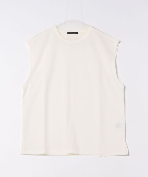 Bling Leads（ブリングリーズ）の「【RES】【Bling Leads】梨地　ノースリーブシャツ（Tシャツ/カットソー・メンズ・グレイッシュベージュ/ブラック/チャコールグレー/オフホワイト・LARGE/MEDIUM）」の15枚目の写真